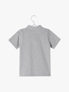 ENFANT ユニセックス キッズ 刺繍 ポロシャツ "Lezard" グレー