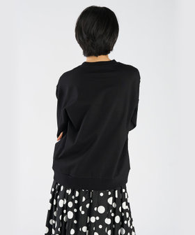 FEMME ウィメンズ "b."ロゴ コットン 長袖 スウェット ブラック