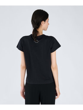 FEMME ウィメンズ コットン フォトプリント 半袖 アーティスト Tシャツ ”Mark Cohen” ブラック