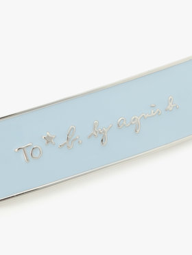 To b. by agnès b. カラー エポキシ ヘアバレッタ ブルー