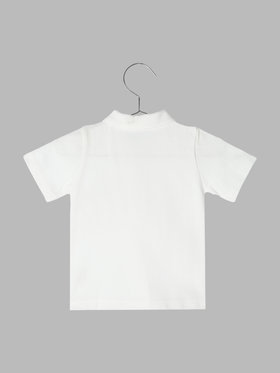 ENFANT ベビー ベビー 刺繍 ポロシャツ "Lezard" ホワイト