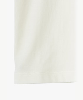 ENFANT ユニセックス キッズ ロゴ アイコニック プリント コットン 長袖 Tシャツ "Lezard" ホワイト