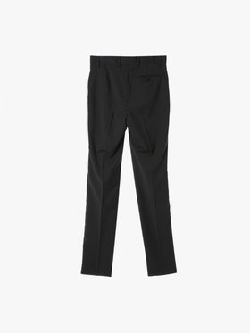 HOMME メンズ ウール スリムパンツ ”Lucky” グレー×ブラック