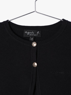 ENFANT ガールズ キッズ 長袖 ボレロ ブラック