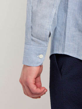 HOMME メンズ RD89 CHEMISE シャツ ブルー