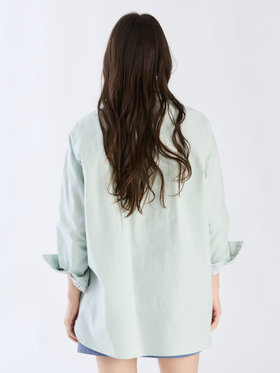 To b. by agnès b. 【Outlet】ロングスリーブボーイズシャツ グリーン系その他