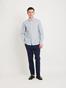 HOMME メンズ RD89 CHEMISE シャツ ブルー