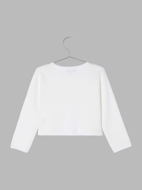 ENFANT ガールズ キッズ 長袖 ボレロ アイボリー