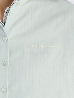 To b. by agnès b. 【Outlet】ロングスリーブボーイズシャツ グリーン系その他