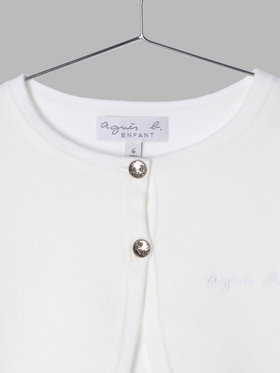 ENFANT ガールズ キッズ 長袖 ボレロ アイボリー