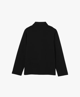 HOMME メンズ メンズ オーガニックコットン 長袖 ジャケット "Mandarin" ブラック