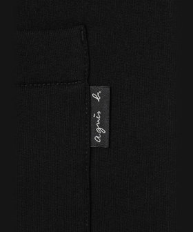 HOMME メンズ メンズ オーガニックコットン 長袖 ジャケット "Mandarin" ブラック