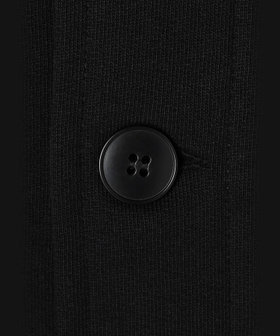 HOMME メンズ メンズ オーガニックコットン 長袖 ジャケット "Mandarin" ブラック