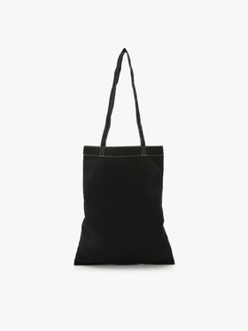 To b. by agnès b. 【Outlet】ロゴ刺繍 アーカイブテキスタイル トートバッグ&シュシュ セット ブラック