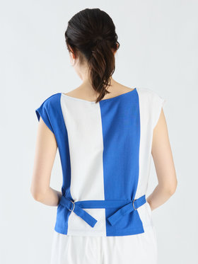 FEMME ウィメンズ 【Outlet】JIY4 TS ARA Tシャツ ロイヤルブルー×ホワイト