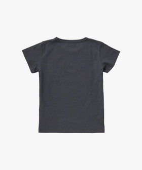 ENFANT ユニセックス キッズ "b."ロゴ ハート プリント コットン 半袖 Tシャツ "Pirate" グレー