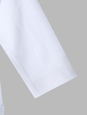 ENFANT ベビー ベビー コットン 長袖 カーディガンプレッション ホワイト