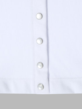 ENFANT ベビー ベビー コットン 長袖 カーディガンプレッション ホワイト