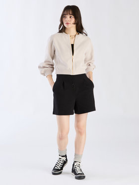 To b. by agnès b. リブ タンクトップ ブラック