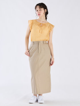 To b. by agnès b. 【Outlet】コットンツイルスカート ベージュ