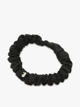 To b. by agnès b. 【Outlet】ロゴ刺繍 アーカイブテキスタイル トートバッグ&シュシュ セット ブラック