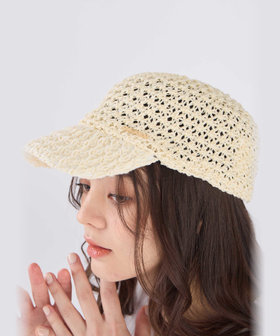 To b. by agnès b. サマー キャップ アイボリー