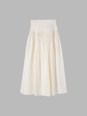 To b. by agnès b. 【Outlet】ハイウエストスカート ホワイト