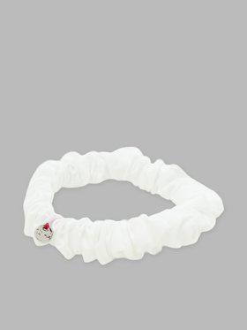 To b. by agnès b. 【Outlet】ロゴ刺繍 アーカイブテキスタイル トートバッグ&シュシュ セット ホワイト