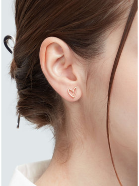 FEMME ウィメンズ ハート シングルピアス ゴールド