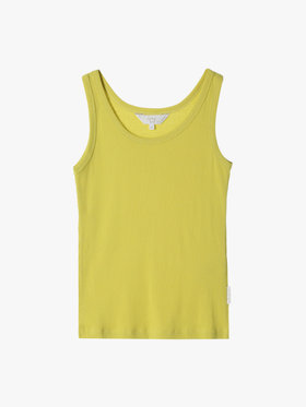 To b. by agnès b. 【Outlet】リブタンクトップ イエロー