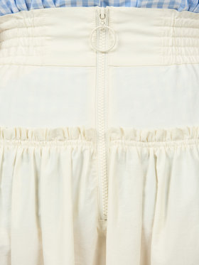 To b. by agnès b. 【Outlet】ハイウエストスカート ホワイト