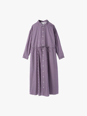 To b. by agnès b. 【Outlet】ギンガムシャツドレス ブラック系その他