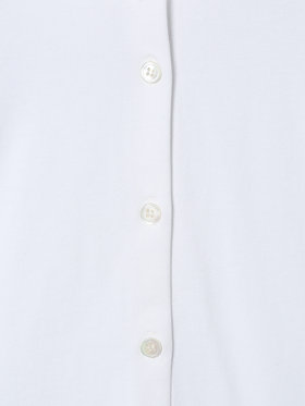 ENFANT ガールズ キッズ コットン フリル レース ブラウス "Volant Dentelle" ホワイト