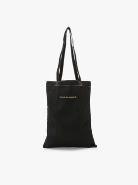 To b. by agnès b. 【Outlet】ロゴ刺繍 アーカイブテキスタイル トートバッグ&シュシュ セット ブラック