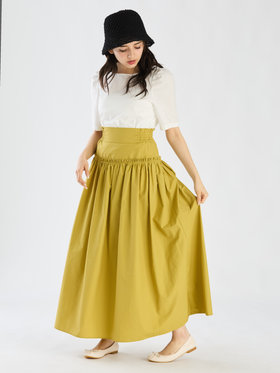 To b. by agnès b. 【Outlet】ハイウエストスカート イエロー