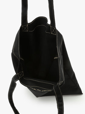 To b. by agnès b. 【Outlet】ロゴ刺繍 アーカイブテキスタイル トートバッグ&シュシュ セット ブラック