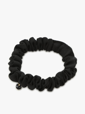 To b. by agnès b. 【Outlet】ロゴ刺繍 アーカイブテキスタイル トートバッグ&シュシュ セット ブラック