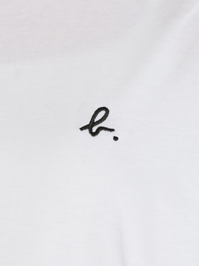 FEMME ウィメンズ "b" ロゴ 刺繍 コットン 半袖 Tシャツ "b. style" ホワイト