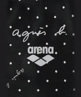 ENFANT ガールズ agnes b. x arena ジュニアワンピース 水着 ブラック