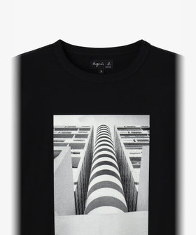 FEMME ウィメンズ コットン 長袖 アーティストTシャツ "Gouh" ブラック