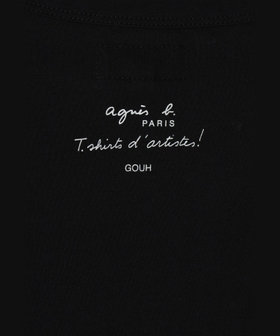FEMME ウィメンズ コットン 長袖 アーティストTシャツ "Gouh" ブラック