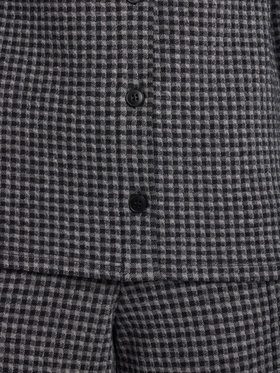 FEMME ウィメンズ チェック ウール混 長袖 ブラウス ”Grandima” グレー系その他