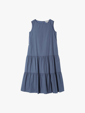 To b. by agnès b. 【Outlet】ナチュラルコットンドレス ブルー