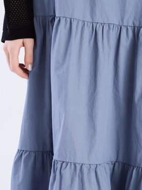 To b. by agnès b. 【Outlet】ナチュラルコットンドレス ブルー