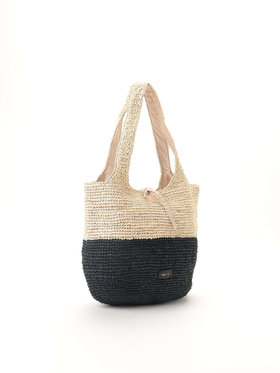 VOYAGE ウィメンズ バッグ＆ウォレット ラフィアトートバッグ SAX01A-01 ブラック