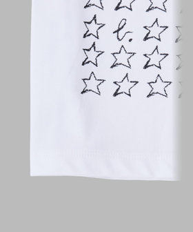 ENFANT ベビー ベビー "b." ロゴ コットン 長袖 Tシャツ "Etoile" ホワイト