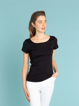 FEMME ウィメンズ JG13 TS コットンTシャツ ブラック