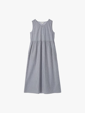 To b. by agnès b. 【Outlet】ストライプブイネックドレス ネイビー