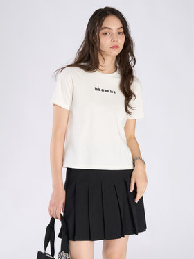 To b. by agnès b. To b. by agnes b. × NEEDBY heritage TO B. OR NOT TO B. MINI TS ホワイト