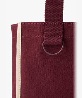 To b. by agnès b. To b. by agnes b.× green label relaxing コットン パイピング ミニトートバッグ ボルドー